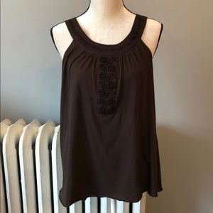Brown & Black Anthropologie Medium Top